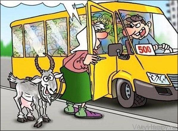 Еду в маршрутке. - Заходит бабулька, у